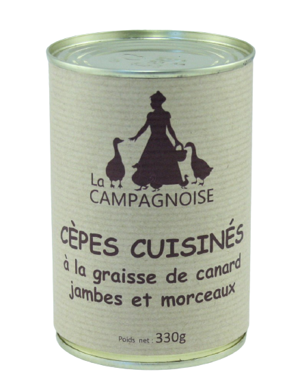 Boite_Cèpes_cuisinés_à_la_Graisse_de_Canard_330g_La_Campagnoise_Producteur_de_Foie_Gras_Sud_-_Ouest_Creysse_Rocamadour