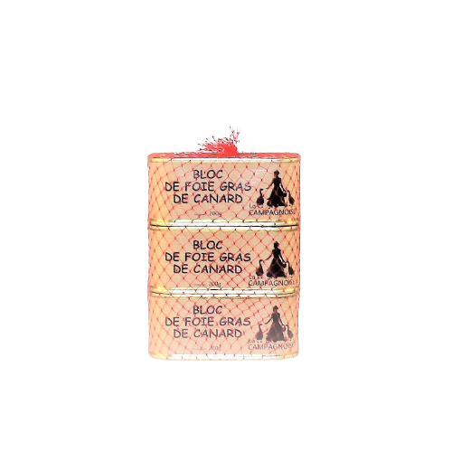 Lot de 3 boites de Bloc de Foie Gras de Canard 200g