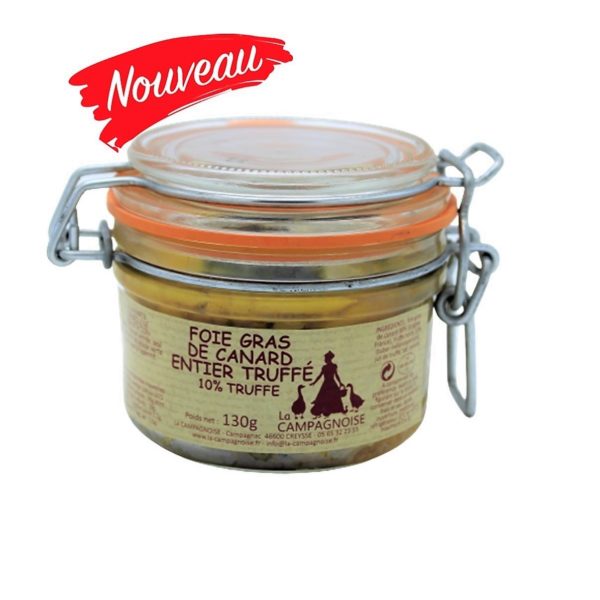 Foie Gras de Canard Entier Truffé 10% Truffe