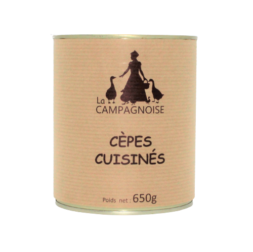 Boite_Cèpes_Cuisinés_650g-La_Campagnoise-Producteur_Foie_Gras_Sud-Ouest_Creysse_Rocamadour