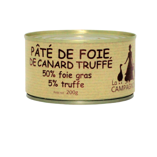 Boite_Pâté_de_Foie_de_Canard_Truffé_200g-La_Campagnoise-Producteur_Foie_Gras_Sud-Ouest_Creysse_Rocamadour